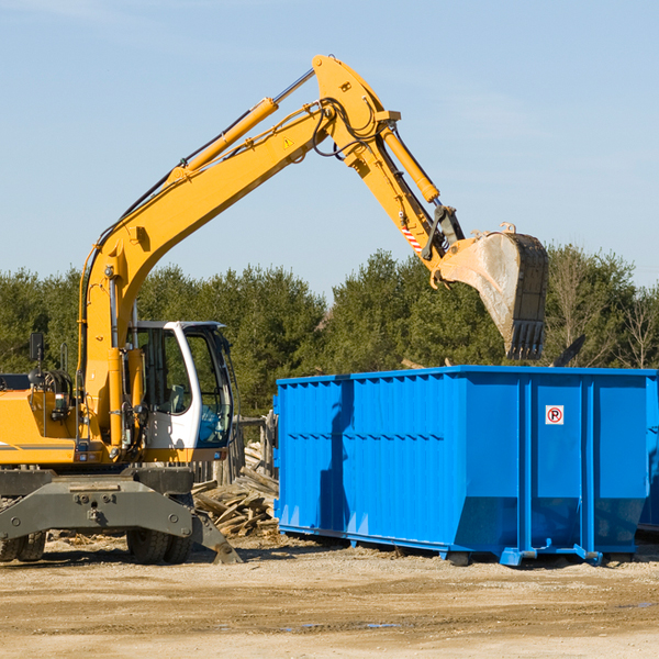 can i choose the location where the residential dumpster will be placed in Sacred Heart Minnesota